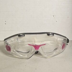 Aqua Sphere Kayenne Swimming Goggles Clear Pink Made in‎ Italy Wide View Junior
